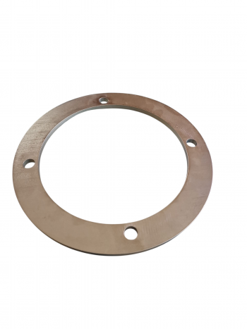 V2A Flansch Lochkreis 215mm 150 x 150 passend für 6 Zoll MZ Schieber